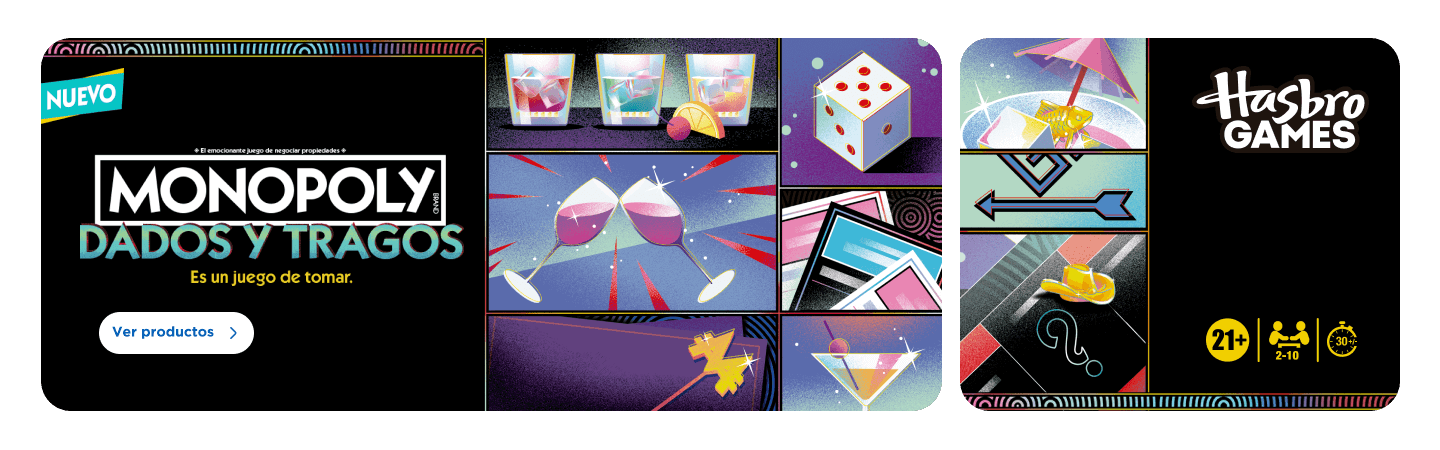 Monopoly tragos y dados